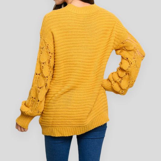 Mustard Knitted Sweater