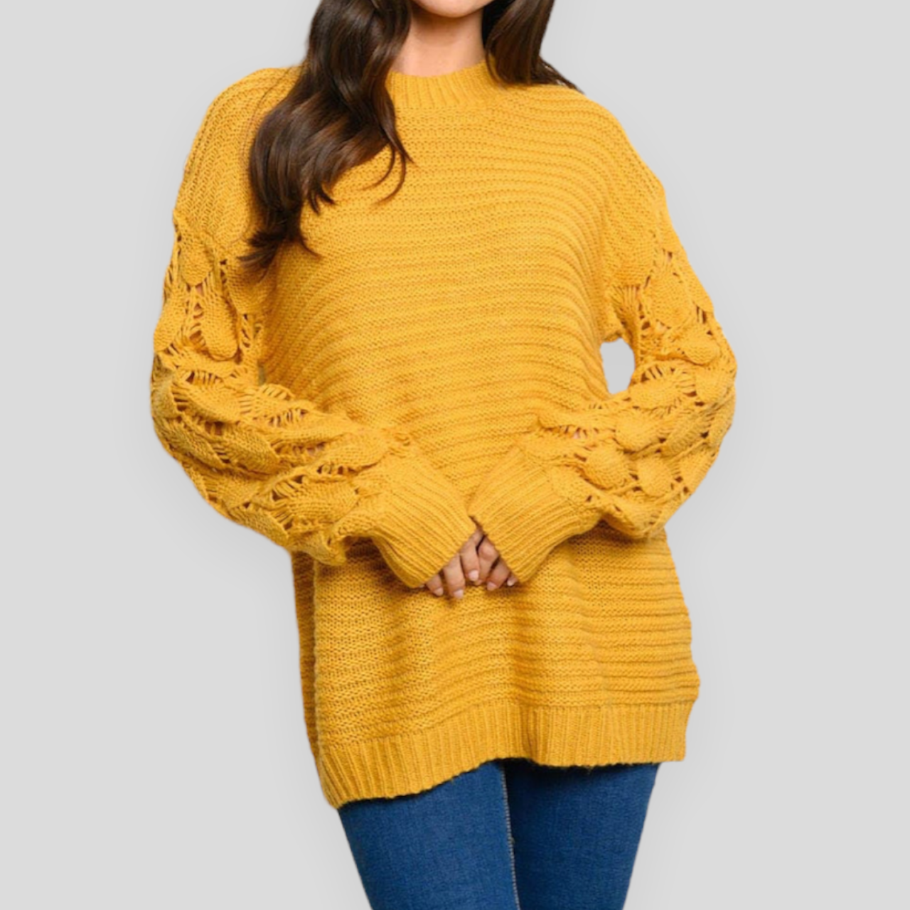 Mustard Knitted Sweater