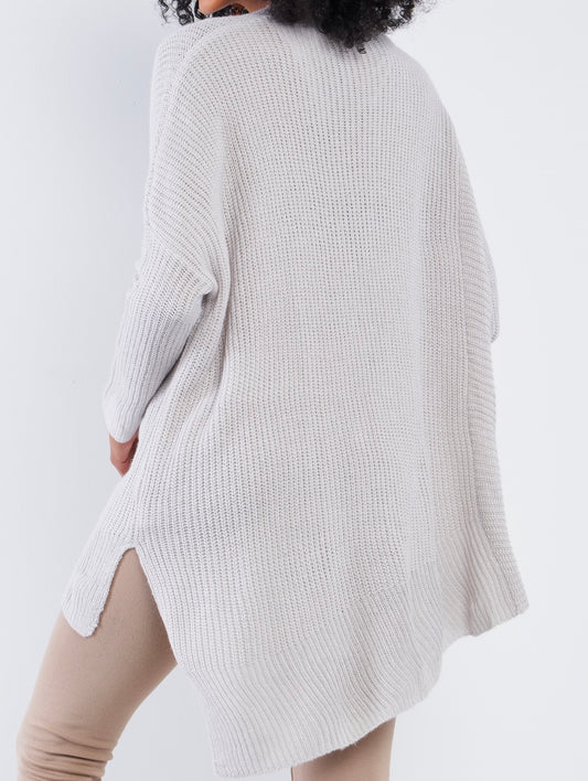 Light Gray Oversized Sweater