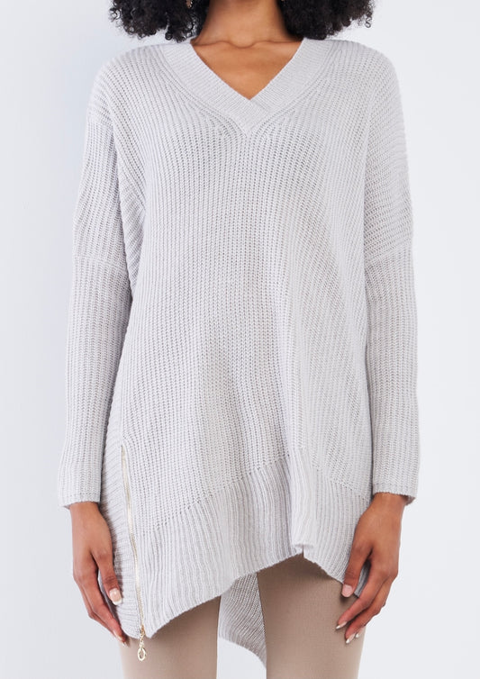 Light Gray Oversized Sweater