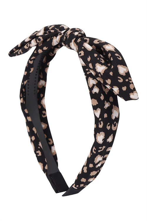 Animal Print Bow Headband