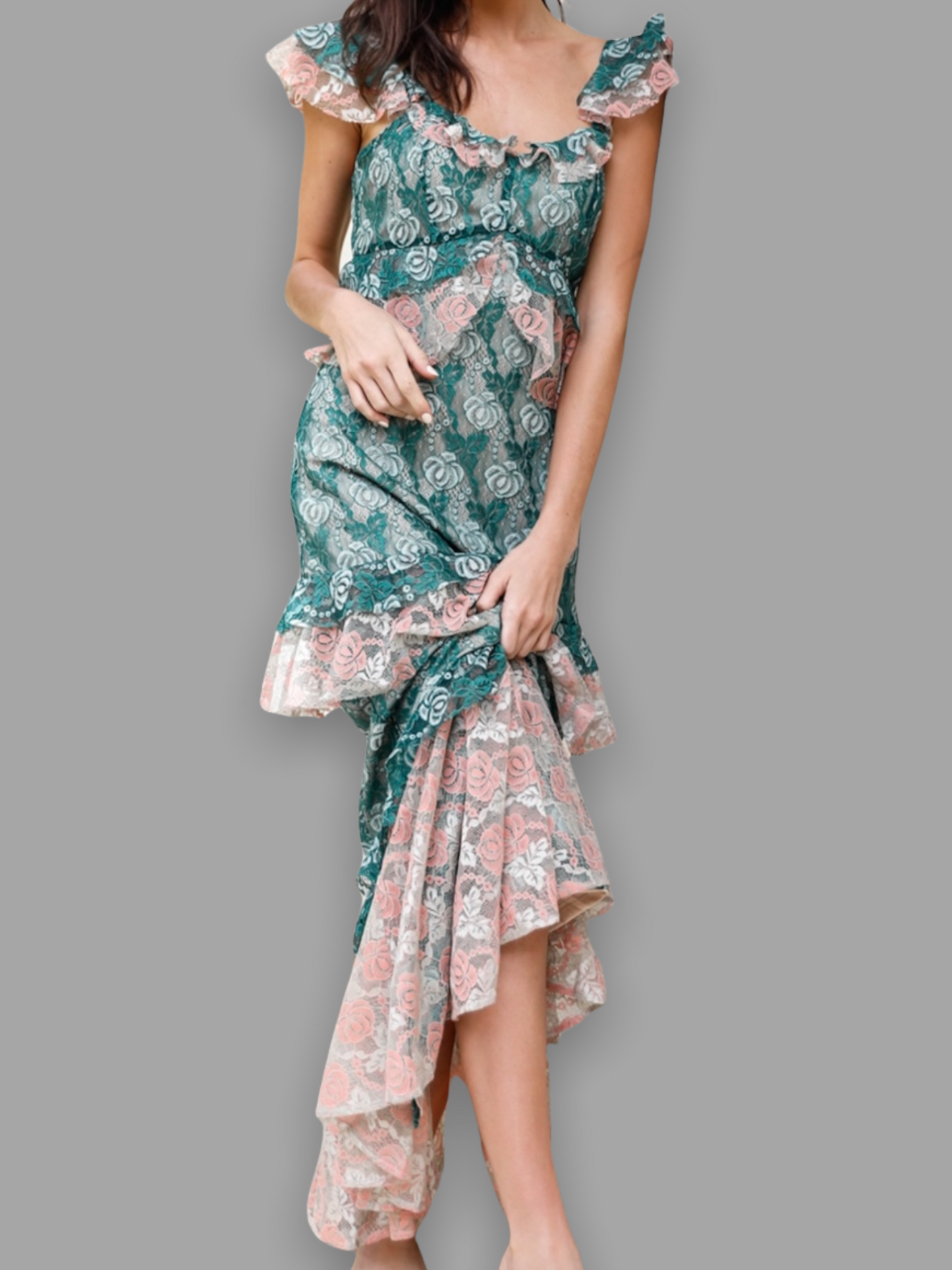 Mint Blush Maxi Dress