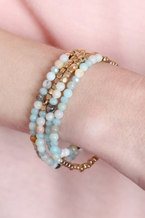 Mint Gold Stack Bracelet