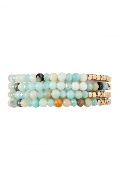 Mint Gold Stack Bracelet