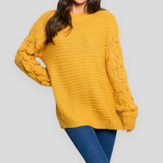 Mustard Knitted Sweater