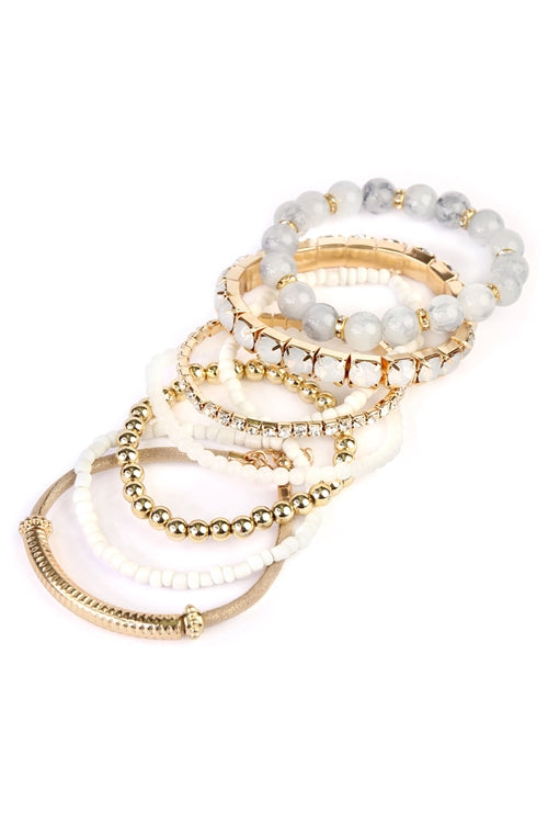 Ivory Multi Stack Bracelet