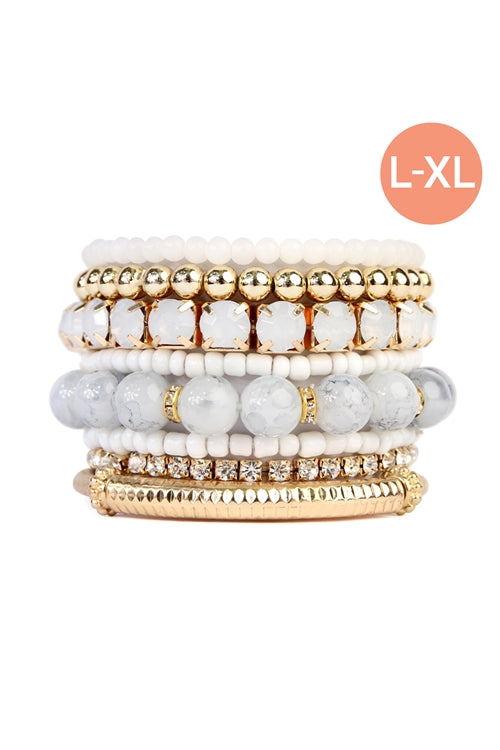 Ivory Multi Stack Bracelet