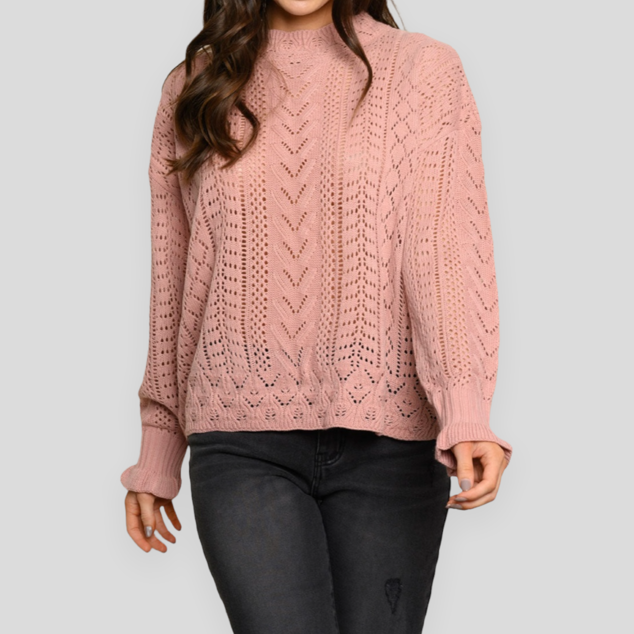 Knitted Pink Sweater