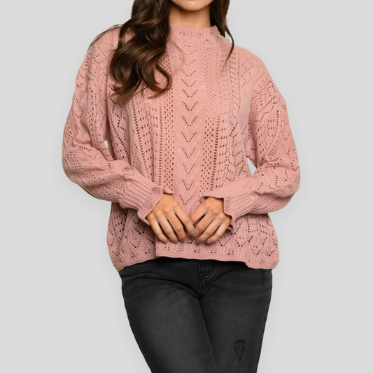 Knitted Pink Sweater