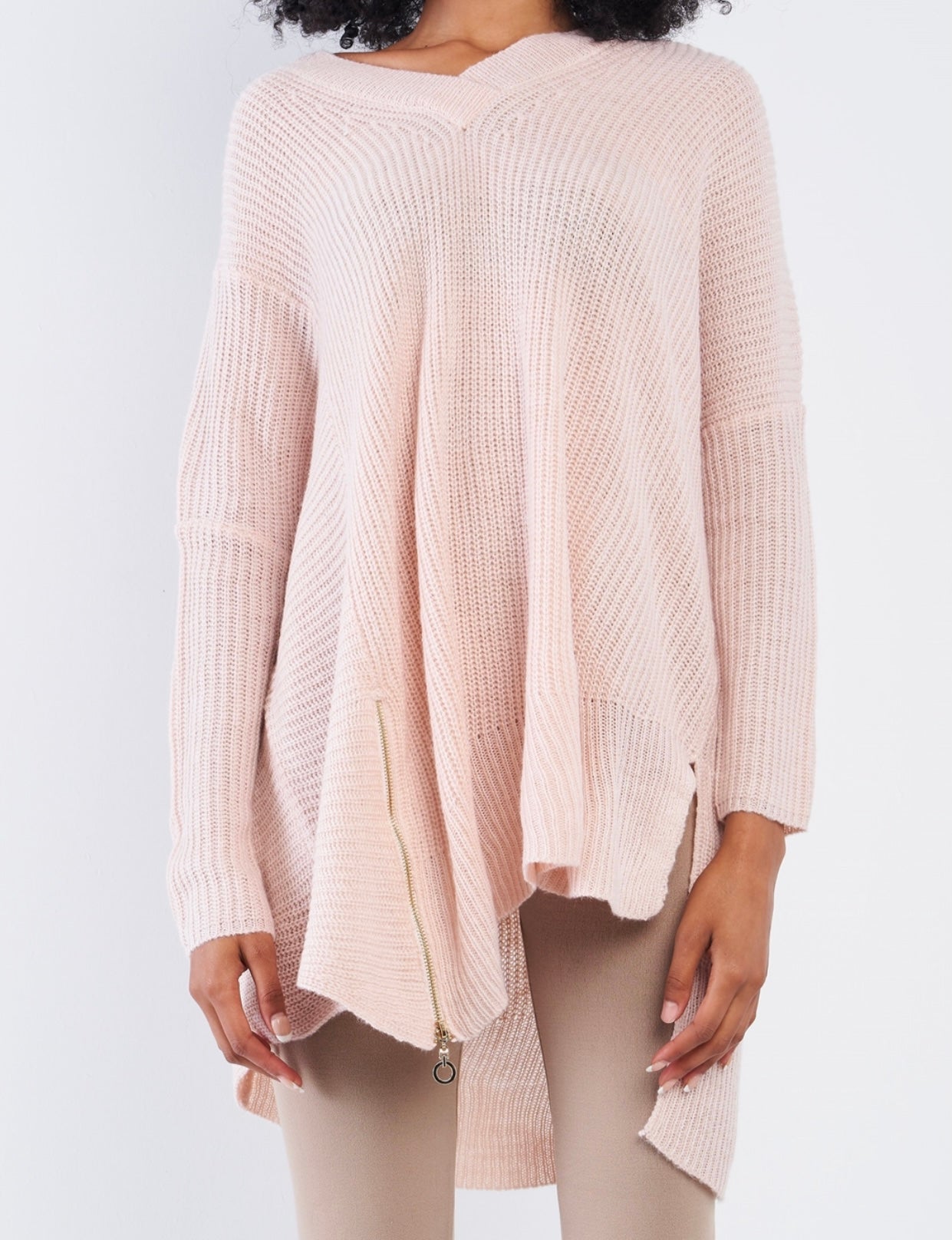 Baby Pink Oversized Sweater