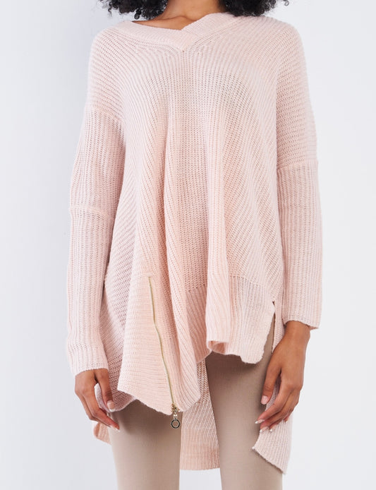 Baby Pink Oversized Sweater