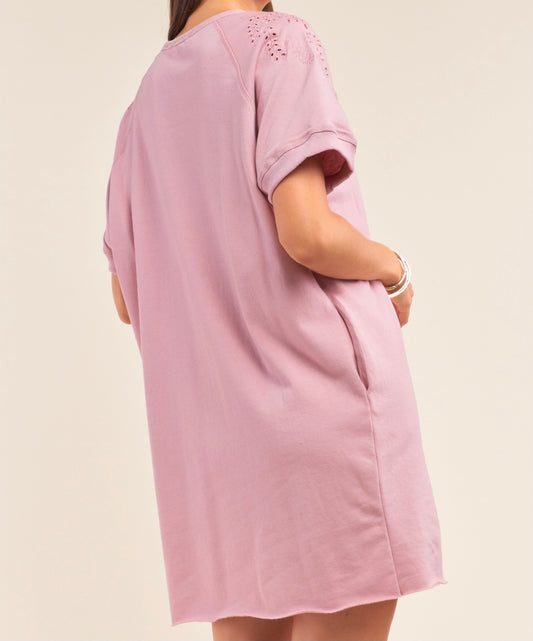 Pink T-shirt Dress