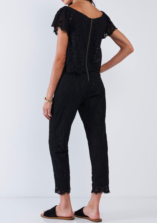 Black Lace Jumpsuit