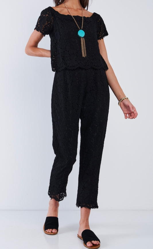 Black Lace Jumpsuit