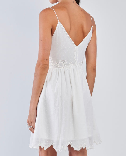 White Embroidery Dress