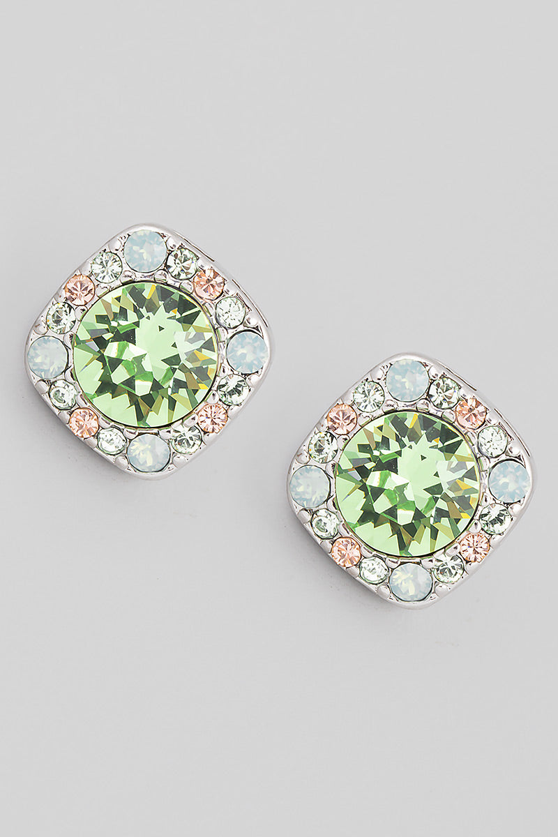 Light green Swarovski Earrings